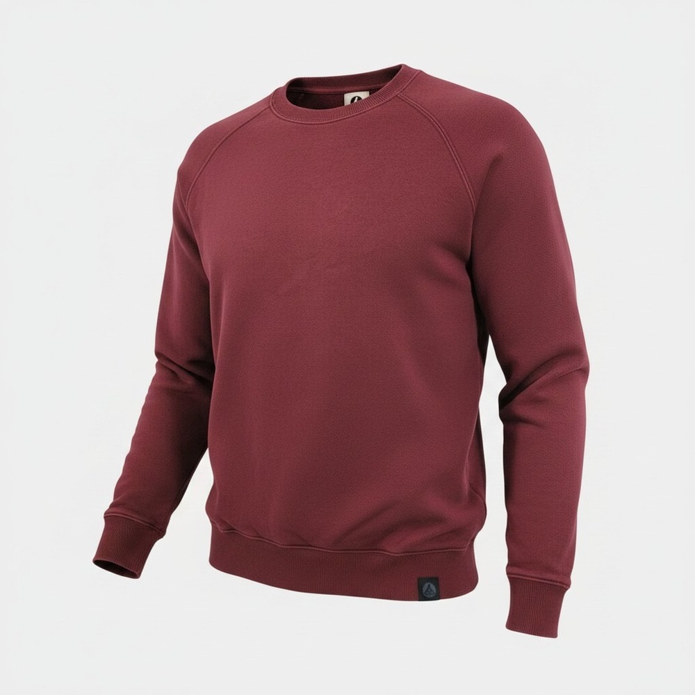 American Giant Sweatshirt Womens XL Burgundy Crewneck Raglan French Terry USA